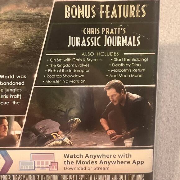Jurassic World Fallen Kingdom Blu Ray DVD Movie New Sealed - Picture 3 of 5
